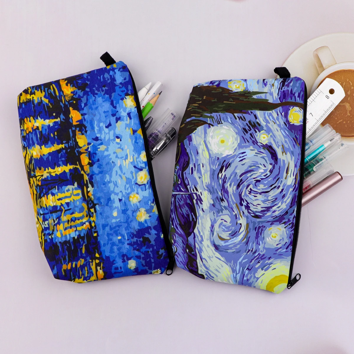 Van Gogh Pencil Bag Large Capacity Pencil Storage Bag Starry Sky Cosmetic Bag Stationery Organizer School Supplies
Van Gogh Pencil Bag Large Capacity Pencil Storage Bag Starry Sky Cosmetic Bag Stationery Organizer School Supplies