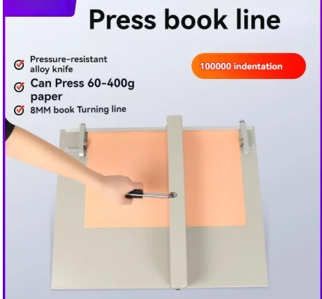 Manual creasing machine for A3 and A4 thick paper, folding machine for 460 business cards,photos,greeting cards,and color pages
Manual creasing machine for A3 and A4 thick paper, folding machine for 460 business cards,photos,greeting cards,and color pages
