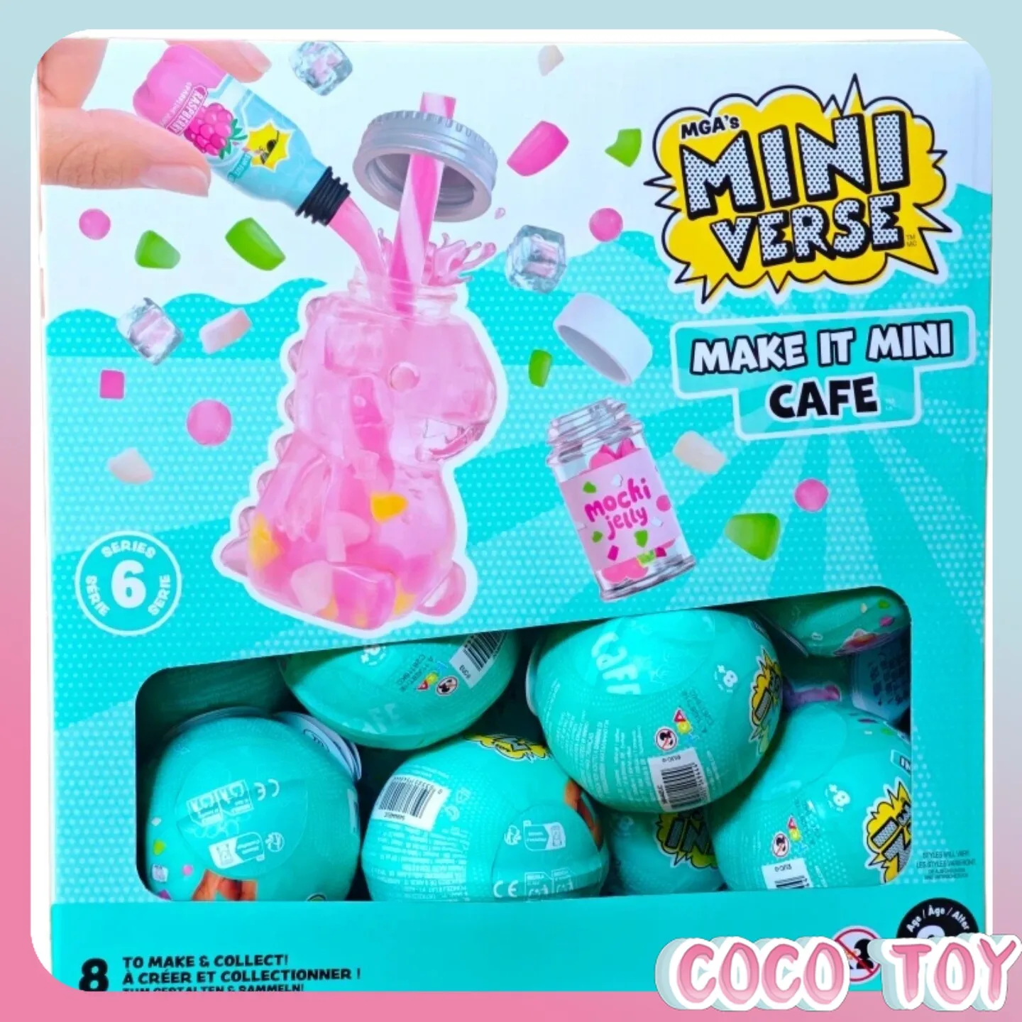 Genuine Hot New MGA Miniverse Make It Mini Cafe Series 6 DIY Food Kit Blind Box Mystery Ball Toy Play House Set Collectible Gift
Genuine Hot New MGA Miniverse Make It Mini Cafe Series 6 DIY Food Kit Blind Box Mystery Ball Toy Play House Set Collectible Gift