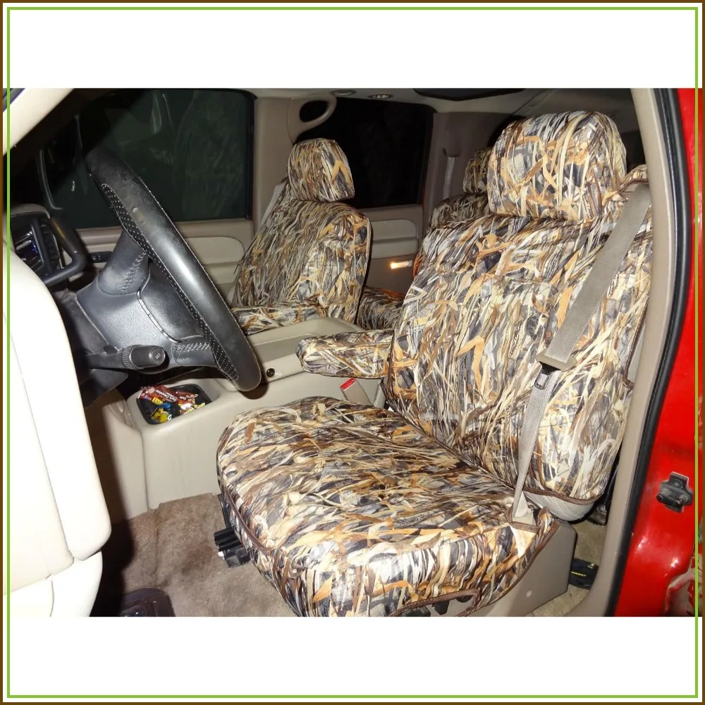 Custom Fit Seat Covers for 2000-2002 Chevy Suburban Tahoe GMC Yukon Front Captain Chairs with Side Airbags, Savanna Camo
Custom Fit Seat Covers for 2000-2002 Chevy Suburban Tahoe GMC Yukon Front Captain Chairs with Side Airbags, Savanna Camo