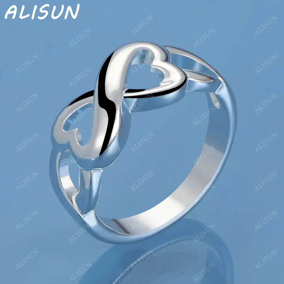 ALISUN 925 Sterling Silver Designer Heart Ring For Women Fashion Jewelry Charm Grace Noble Wedding Accessories
ALISUN 925 Sterling Silver Designer Heart Ring For Women Fashion Jewelry Charm Grace Noble Wedding Accessories