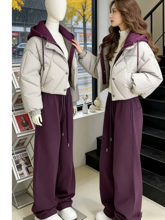Sli ort Cotton Jaet 2025 Trendy Korean Sle Hooded Thi Warm Winter Coat Zipper Closure Color Loose Fit Commute
Sli ort Cotton Jaet 2025 Trendy Korean Sle Hooded Thi Warm Winter Coat Zipper Closure Color Loose Fit Commute