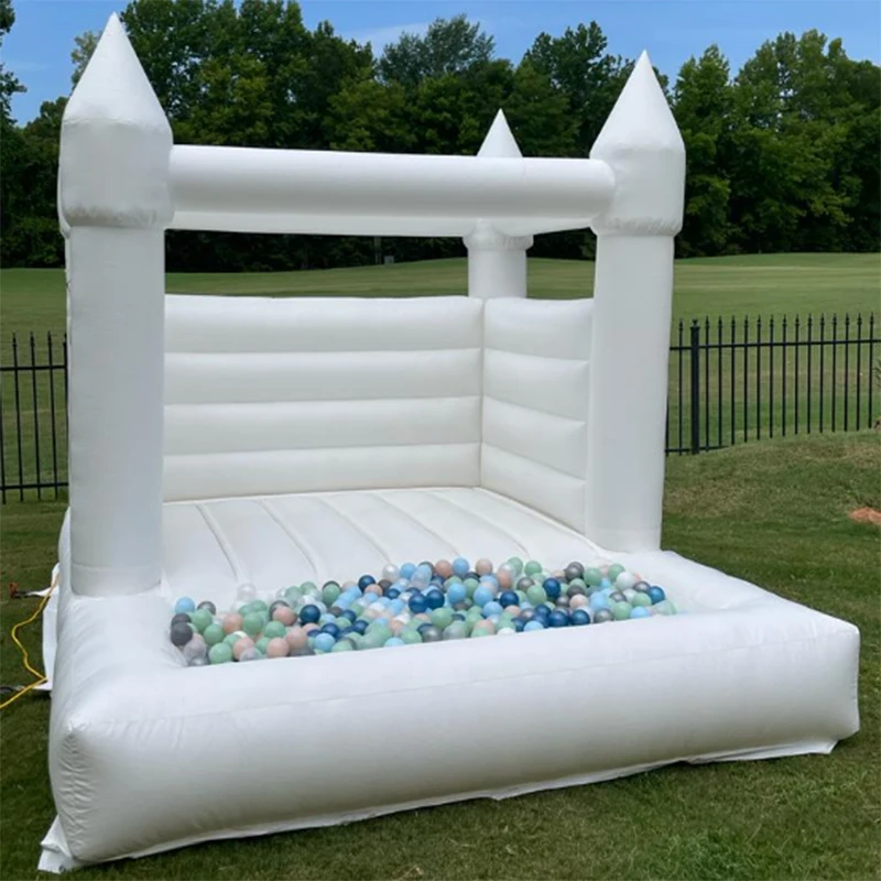 Free air shipping to door,4x3m white wedding bouncy house with ball pit, commercial jumper castle moonwalk house for party rent
Free air shipping to door,4x3m white wedding bouncy house with ball pit, commercial jumper castle moonwalk house for party rent