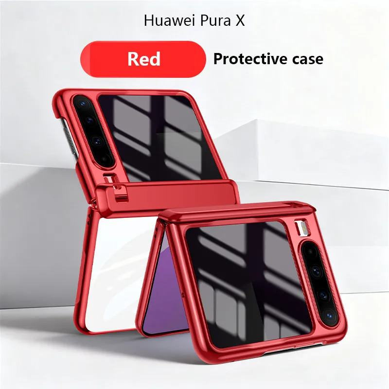Transprent Case For Huawei Pura X PURAX Purax 5G Electroplated Folding Spring Hinge Magnetic Bracket Shockproof Hard Cover
Transprent Case For Huawei Pura X PURAX Purax 5G Electroplated Folding Spring Hinge Magnetic Bracket Shockproof Hard Cover