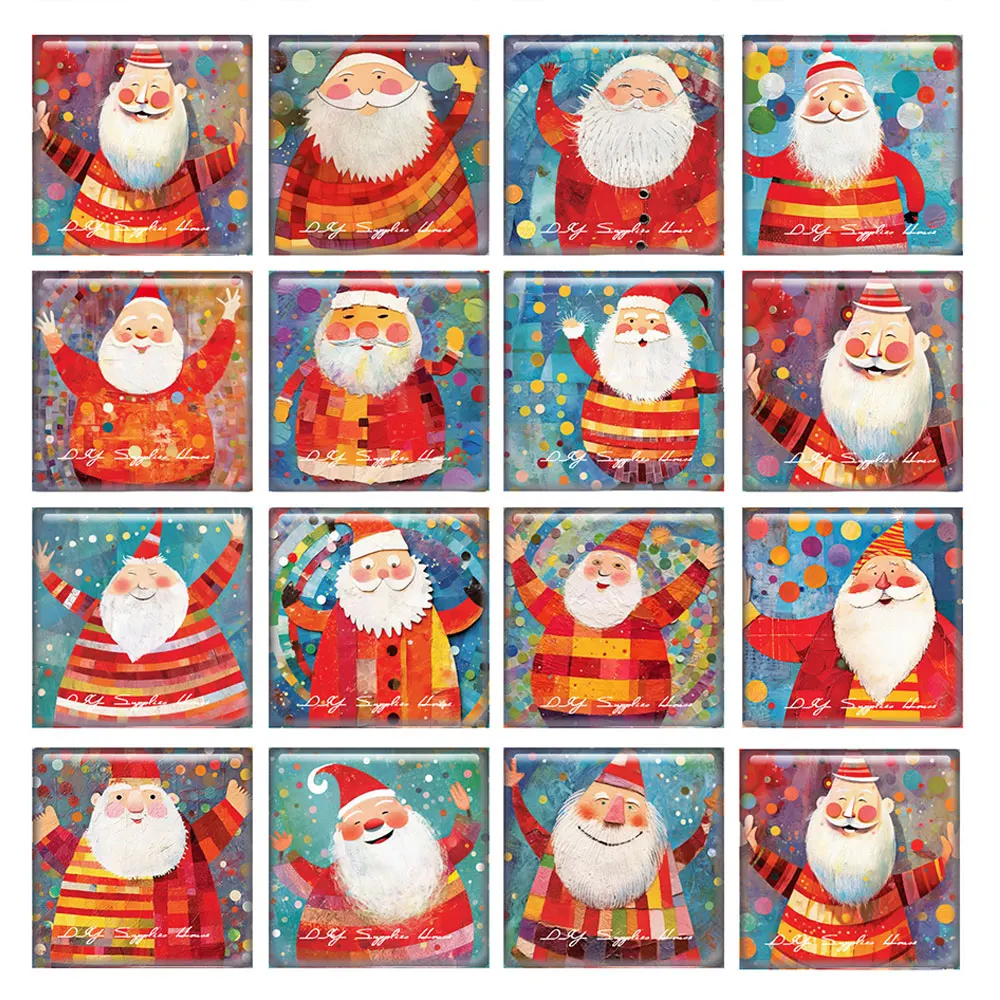 10pcs/lots Christmas X-mas Winter Santa Square Photo Glass Cabochon Charms Demo Flat Back Cameo For Diy Jewelry Making
10pcs/lots Christmas X-mas Winter Santa Square Photo Glass Cabochon Charms Demo Flat Back Cameo For Diy Jewelry Making
