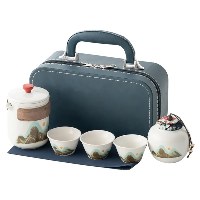 Qingshan Guyun Portable Kung Fu Tea Set Outdoor Travel Teapot Portable Tea Set
Qingshan Guyun Portable Kung Fu Tea Set Outdoor Travel Teapot Portable Tea Set