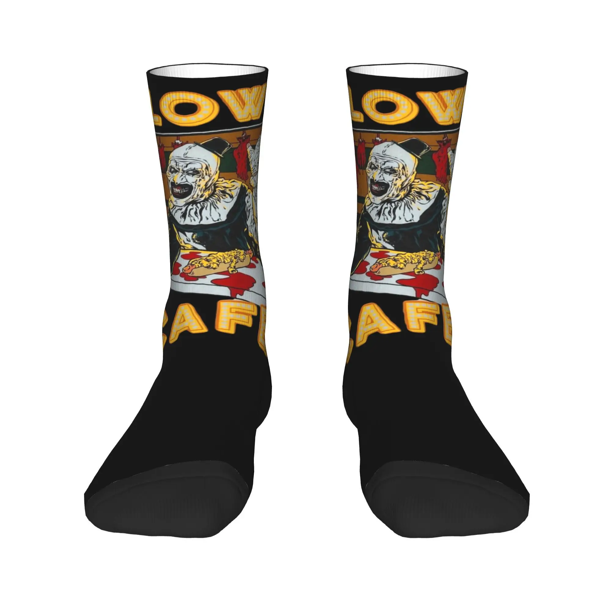 Autumn Winter Fashion Men's Women's Terrifier Clown Cafe Art the Clown Socks Breathable Soccer Socks
Autumn Winter Fashion Men's Women's Terrifier Clown Cafe Art the Clown Socks Breathable Soccer Socks