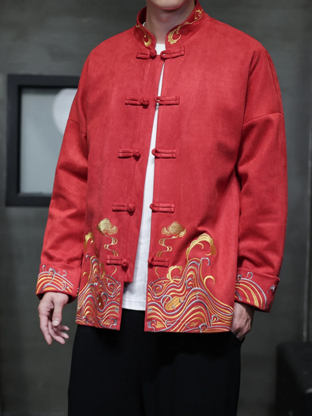 New Chinese Sle Men's Jaet Coat Spring Autumn Loose Retro Sle Large Size Tang Hanfu Zhongan Suit Outerwear
New Chinese Sle Men's Jaet Coat Spring Autumn Loose Retro Sle Large Size Tang Hanfu Zhongan Suit Outerwear