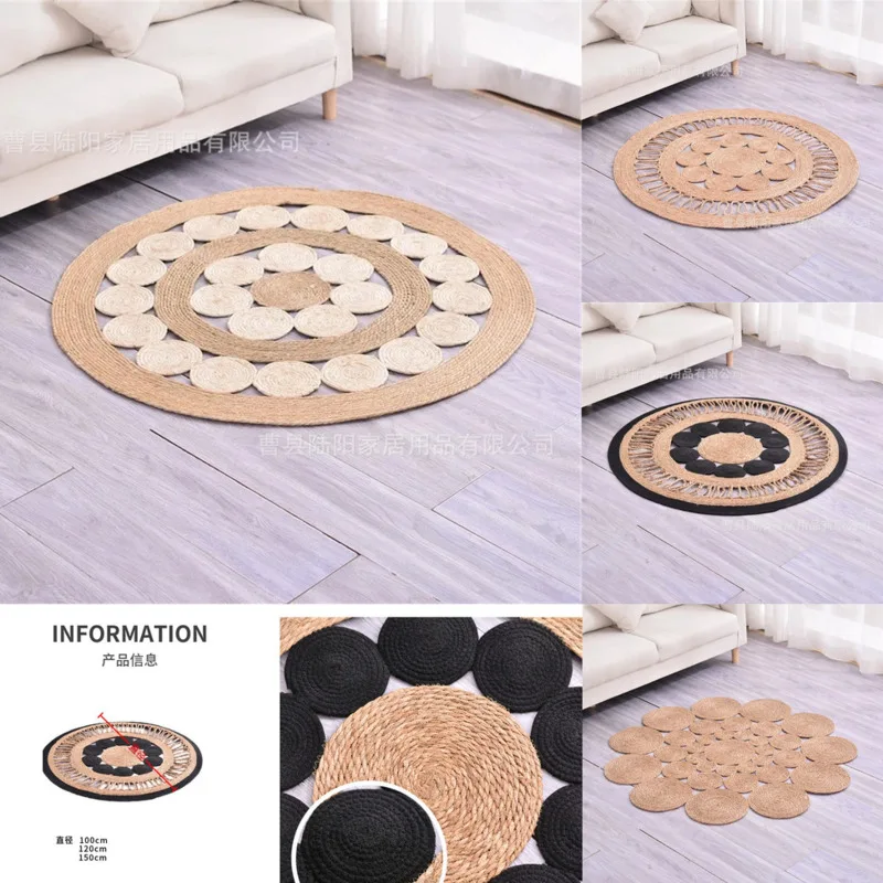 Floor Mat Handmade Straw Woven Circular Floor Mat Rural Farmhouse Floor Carpet Handmade Woven Carpet Home Decoration Gifts New
Floor Mat Handmade Straw Woven Circular Floor Mat Rural Farmhouse Floor Carpet Handmade Woven Carpet Home Decoration Gifts New