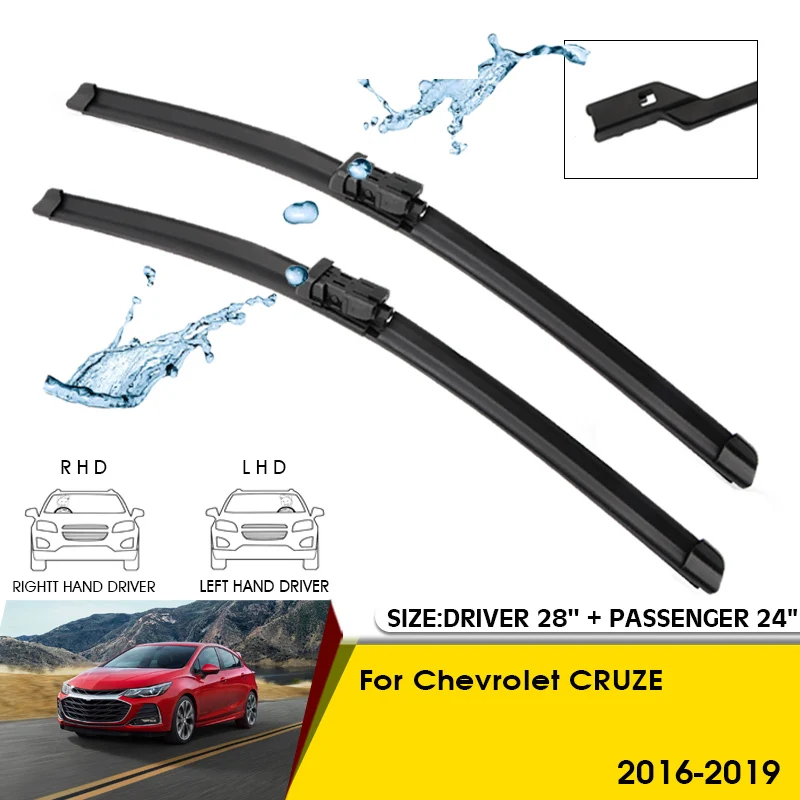 Car Wiper Blades For Chevrolet CRUZE 2016-2019 Windshield Windscreen Front Window Blades 28"+24" Car Accessories
Car Wiper Blades For Chevrolet CRUZE 2016-2019 Windshield Windscreen Front Window Blades 28"+24" Car Accessories