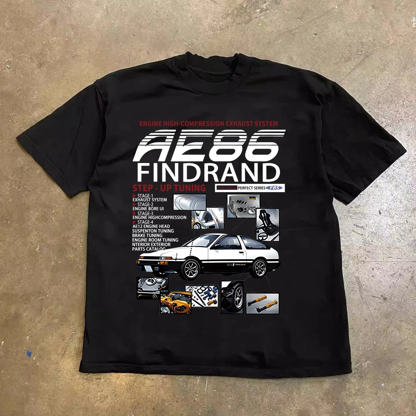 BuettiKer 260g Heavy Cotton, American Retro AE86 Sports Car Print Versatile Casual Short-sleeved T-shirt
BuettiKer 260g Heavy Cotton, American Retro AE86 Sports Car Print Versatile Casual Short-sleeved T-shirt