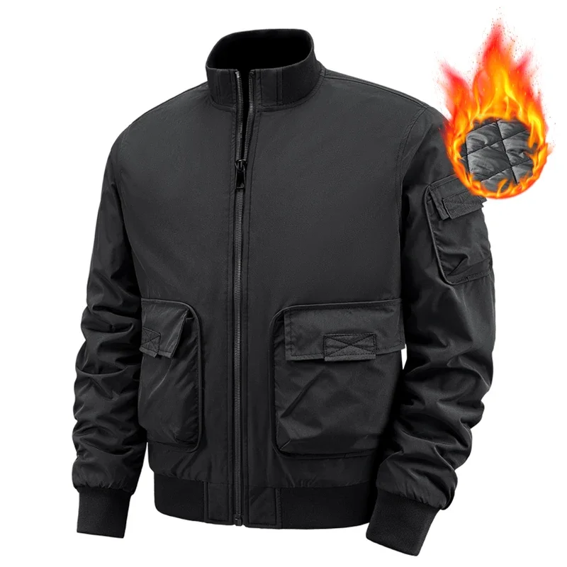 Men Clothing Winter Bomber Jacket Mens Streetwear Golf Baseball JacketsNew Warm Outerwears Multi-pocket Cargo Varisty Coats
Men Clothing Winter Bomber Jacket Mens Streetwear Golf Baseball JacketsNew Warm Outerwears Multi-pocket Cargo Varisty Coats