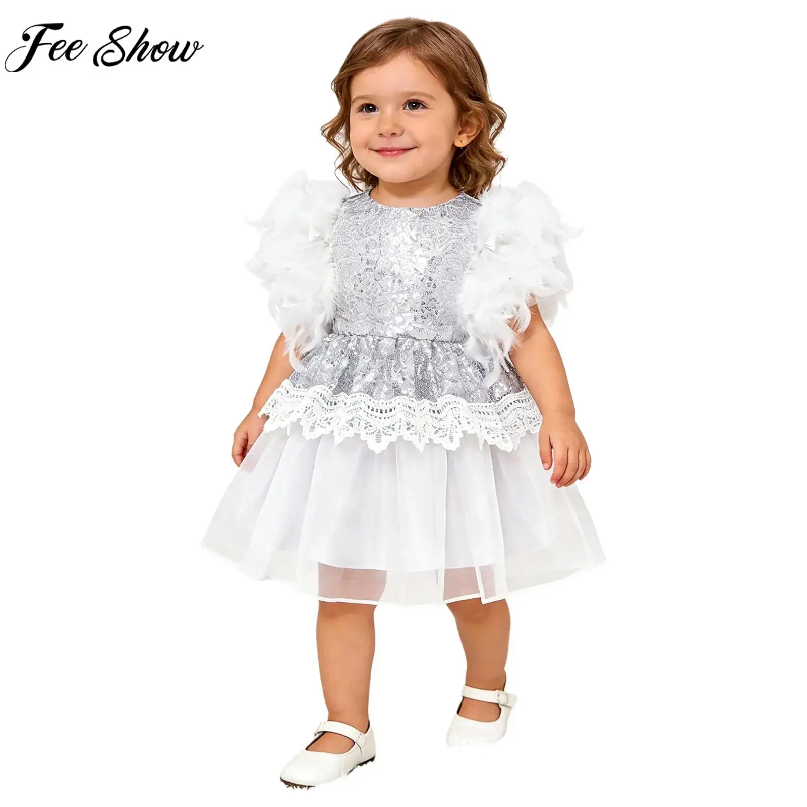 Элегантное платье принцессы для маленьких девочек, блестящее тюлевое бальное платье-пачка без рукавов с блестками и перьями на молнии для свадьбы, дня рождения, вечеринки
Элегантное платье принцессы для маленьких девочек, блестящее тюлевое бальное платье-пачка без рукавов с блестками и перьями на молнии для свадьбы, дня рождения, вечеринки