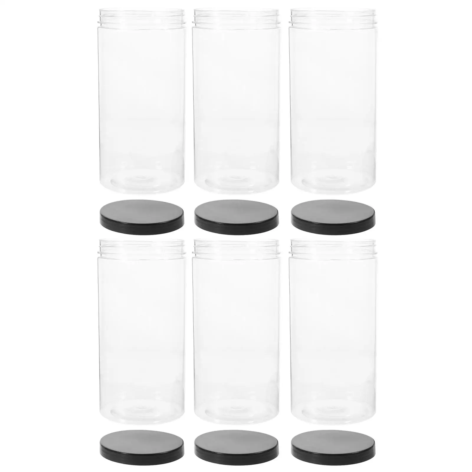 6 Pcs Sealed Jars Airtight Containers Pet Transparent Sugar Flour Kitchen Canisters Storage Bottle
6 Pcs Sealed Jars Airtight Containers Pet Transparent Sugar Flour Kitchen Canisters Storage Bottle