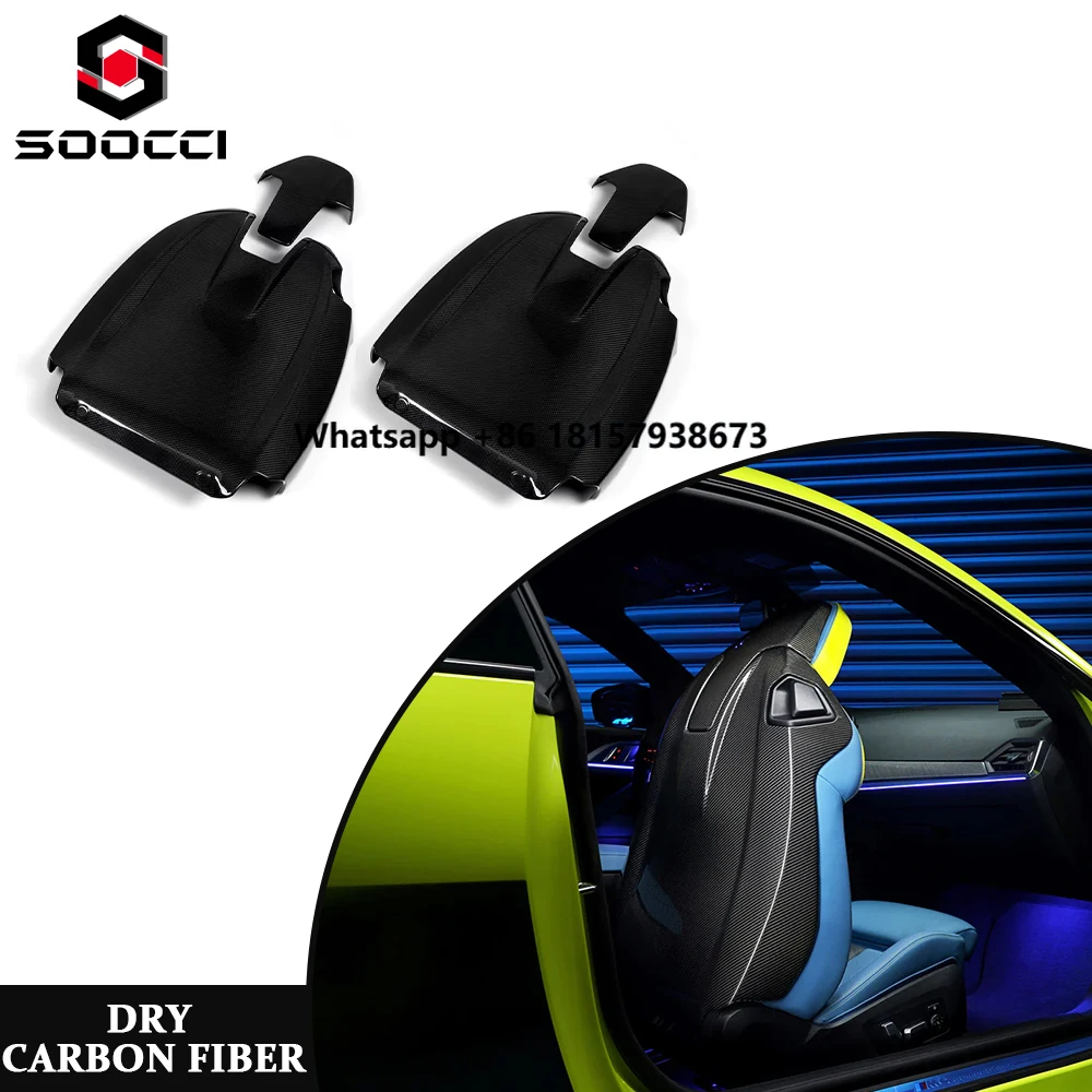 Dry Carbon Fiber Seat Back Cover Trim Set Seat Backrest for M2 G87 2 Series G42 M240i M4 G82 G83 M8 F91 F92 Seatback Shell
Dry Carbon Fiber Seat Back Cover Trim Set Seat Backrest for M2 G87 2 Series G42 M240i M4 G82 G83 M8 F91 F92 Seatback Shell