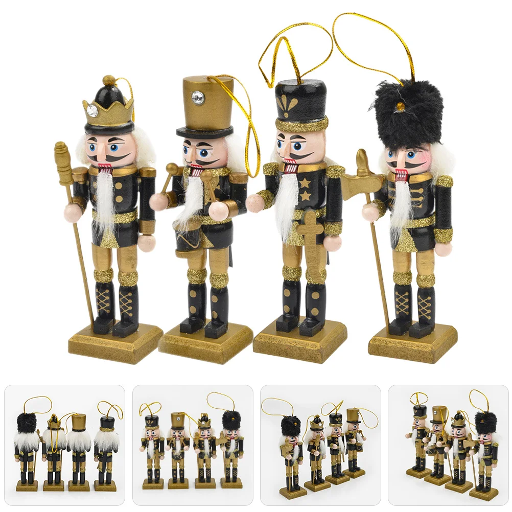 4 Pcs Home Decor Nutcracker Figure Figurines Hanging Nutcrackers Craft Decorations Wood
4 Pcs Home Decor Nutcracker Figure Figurines Hanging Nutcrackers Craft Decorations Wood