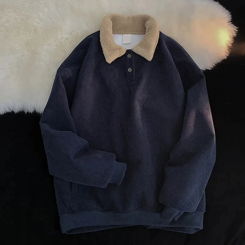 Imitation Lamb Wool Sweater Womens Corduroy 2022 Autumn Winter Loose Lazy Wind Pullover Top Plus Velvet Thick Warm Sweaters
Imitation Lamb Wool Sweater Womens Corduroy 2022 Autumn Winter Loose Lazy Wind Pullover Top Plus Velvet Thick Warm Sweaters
