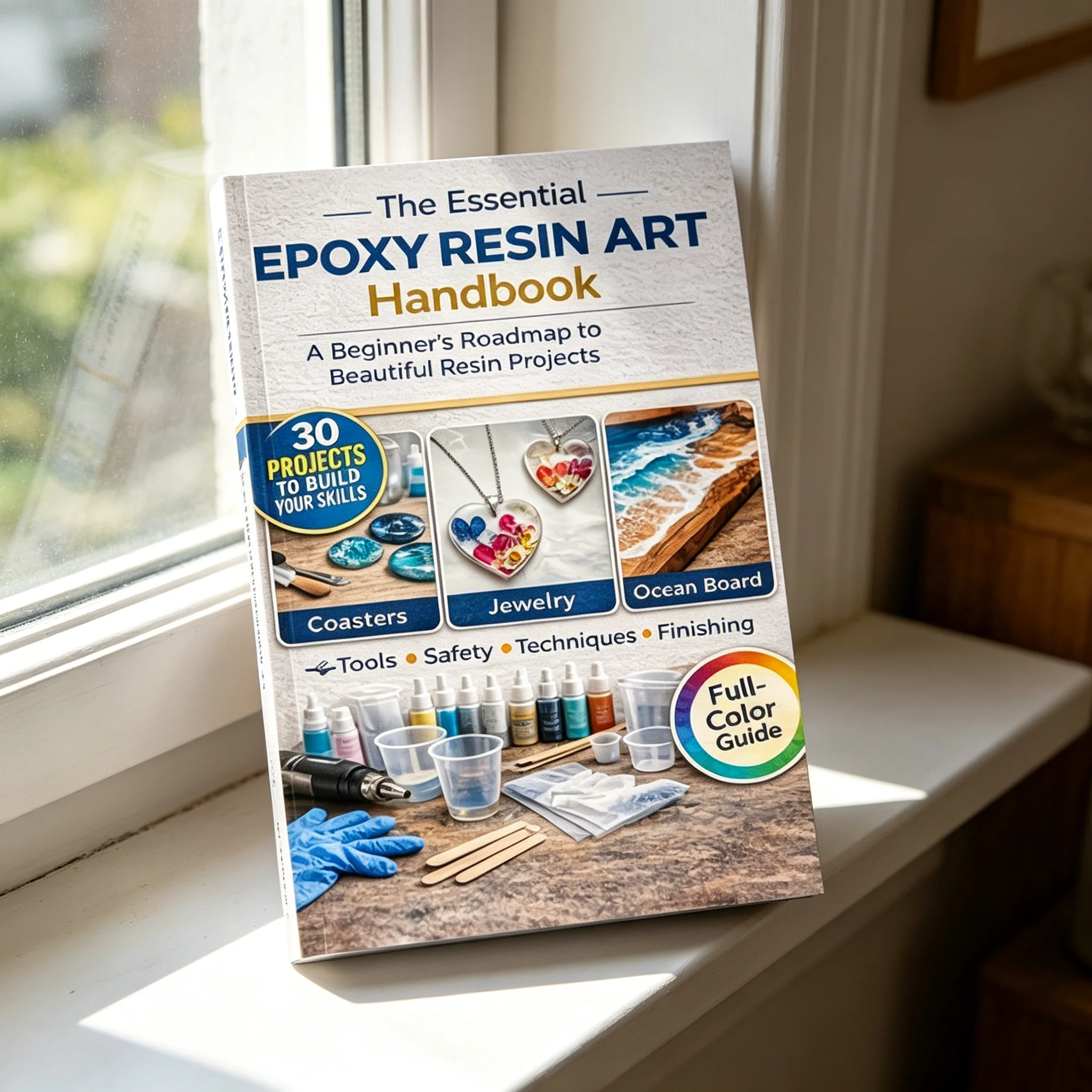Epoxy Resin Art Book Guide for Beginners Learn Craft Techniques Home Decor DIY Projects Handbook for Adults
Epoxy Resin Art Book Guide for Beginners Learn Craft Techniques Home Decor DIY Projects Handbook for Adults