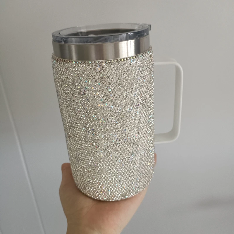 750ml Luxury Stainless Steel Milk Coffee Cup Sparkling Diamond Vacuum Insulated Mug with Handle Lid Portable Water Drinkware
750ml Luxury Stainless Steel Milk Coffee Cup Sparkling Diamond Vacuum Insulated Mug with Handle Lid Portable Water Drinkware