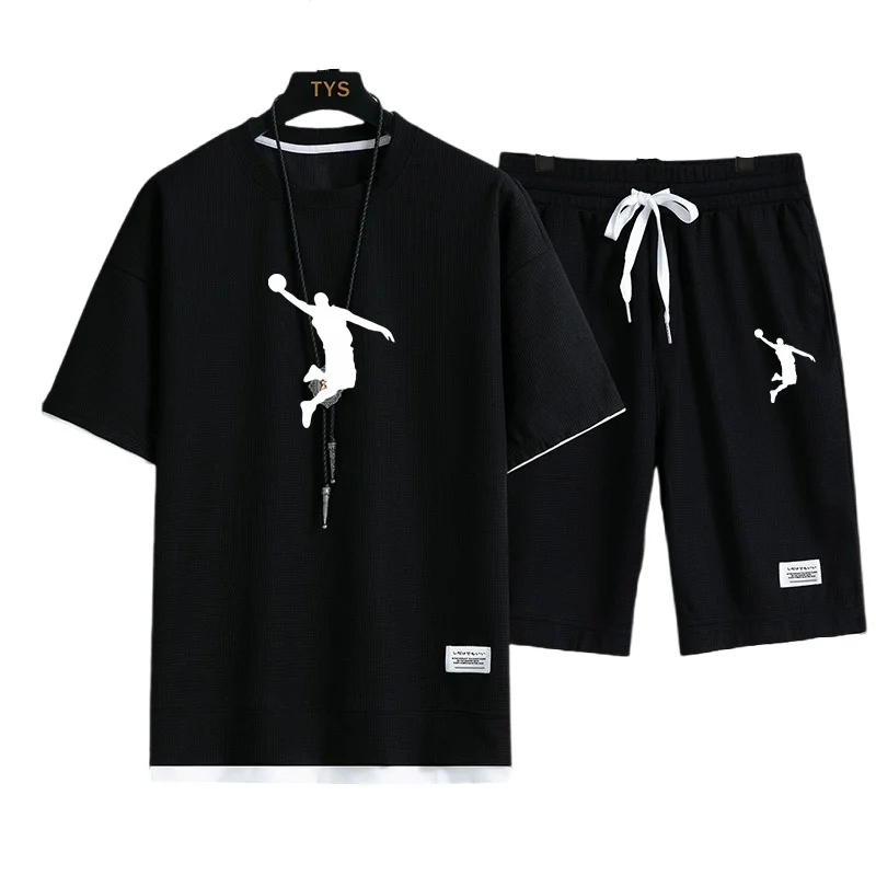 New 2024 Men's Tracksuit Suit Fashion Men Sets Solid Summer Breathable Short Sleeve T-shirt+Shorts Two Pieces Men Casual Suit
New 2024 Men's Tracksuit Suit Fashion Men Sets Solid Summer Breathable Short Sleeve T-shirt+Shorts Two Pieces Men Casual Suit
