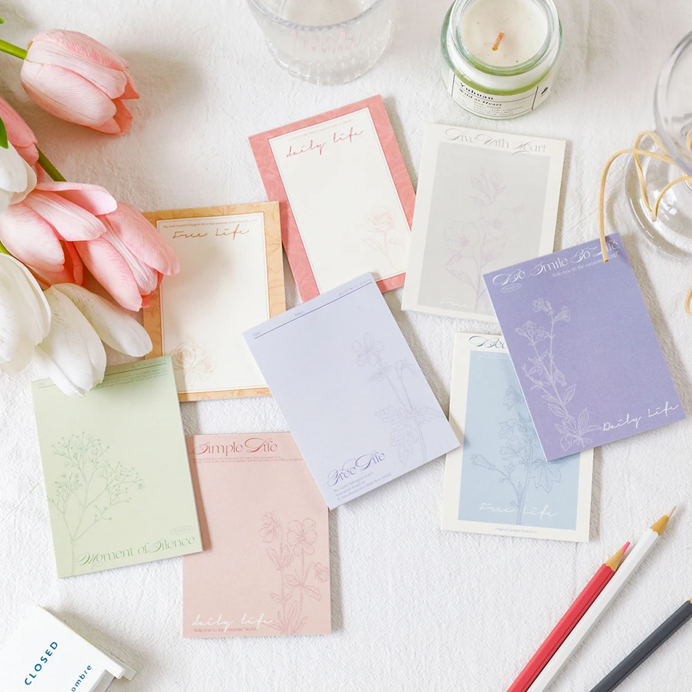 8 pieces of plant thread draft long memo pad, high aesthetic Instagram style account material paper, non sticky student memo pad
8 pieces of plant thread draft long memo pad, high aesthetic Instagram style account material paper, non sticky student memo pad
