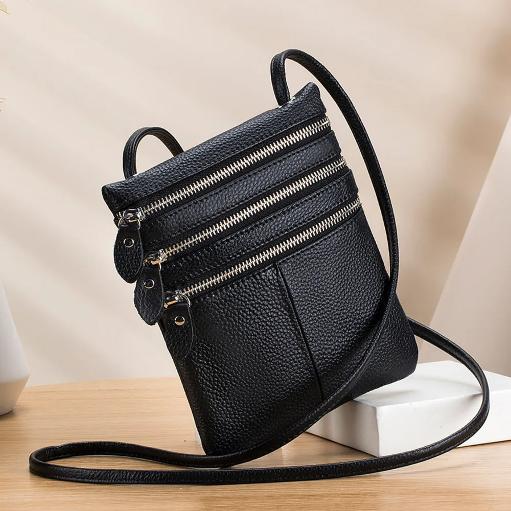 Женская сумка через плечо из натуральной кожи, женская сумка, женская мобильная сумка, женская сумка из мягкой кожи, вертикальная сумка на плечо с тремя молниями
Женская сумка через плечо из натуральной кожи, женская сумка, женская мобильная сумка, женская сумка из мягкой кожи, вертикальная сумка на плечо с тремя молниями