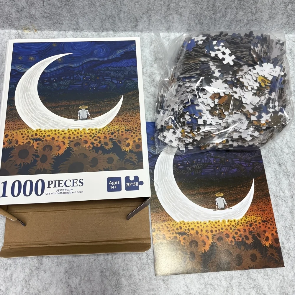 Пазл для взрослых из 1000 деталей, 27,5x19,7 дюймов, Картина Ван Гога «Луна и горы», Уникальный подарок на праздник, Декор для дома и стен
Пазл для взрослых из 1000 деталей, 27,5x19,7 дюймов, Картина Ван Гога «Луна и горы», Уникальный подарок на праздник, Декор для дома и стен