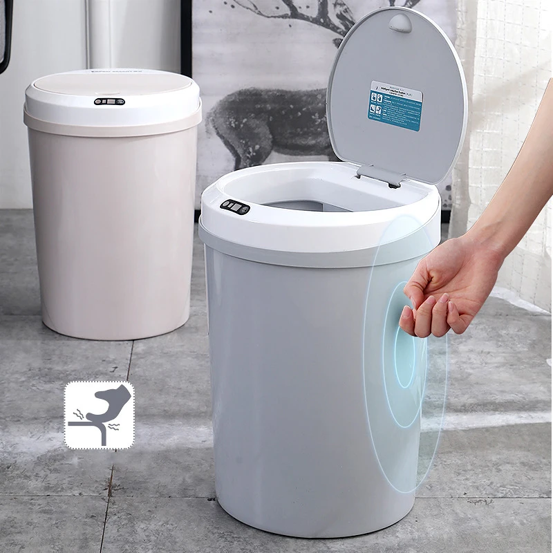 Hot Smart Automatic Touch Sensor Garbage Can Plastic Trash Can Kitchen Toilet Bedroom Cans Room Be Household Capacity 12L
Hot Smart Automatic Touch Sensor Garbage Can Plastic Trash Can Kitchen Toilet Bedroom Cans Room Be Household Capacity 12L