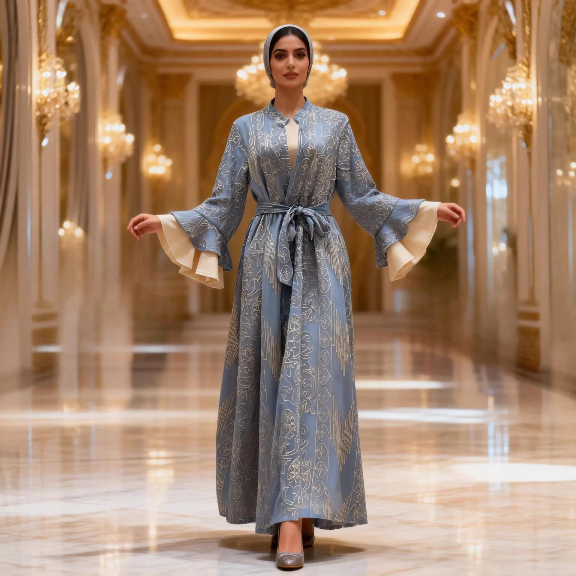 Abaya Dresses 2 Piece Set Women Eid Muslim Party Jalabiya Embroidery Vestidos Cardigan Robe Suit Ramadan Morocco Dubai Kaftan
Abaya Dresses 2 Piece Set Women Eid Muslim Party Jalabiya Embroidery Vestidos Cardigan Robe Suit Ramadan Morocco Dubai Kaftan