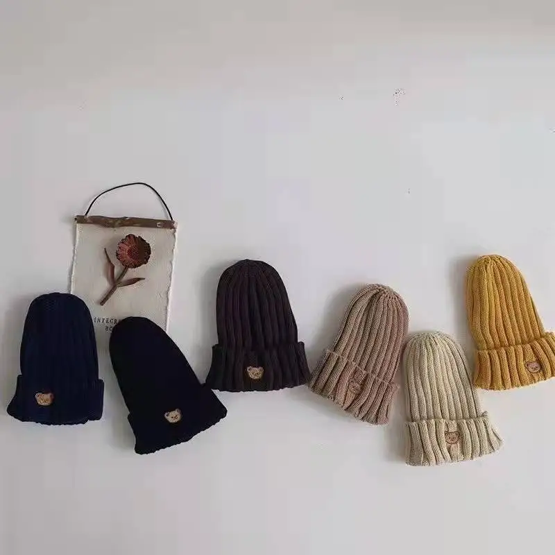 MILANCEL 2021 Autumn Kids Hat Candy Color Boys Knit Hat Girls Bear Head Embroidery Kids Hat
MILANCEL 2021 Autumn Kids Hat Candy Color Boys Knit Hat Girls Bear Head Embroidery Kids Hat