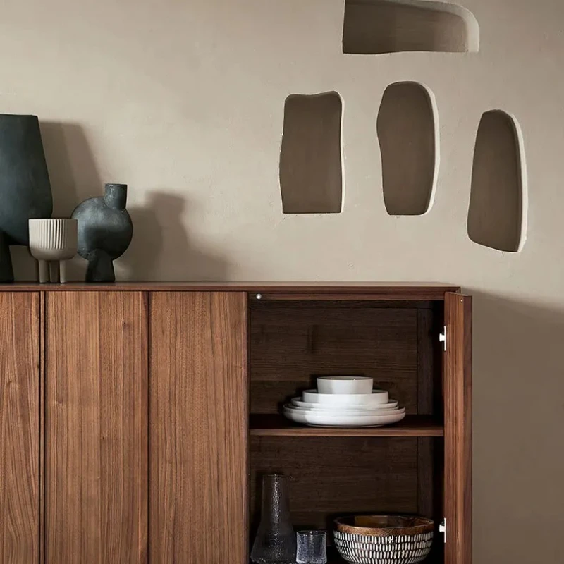 Black Walnut Wood Sideboard Cabinet Living Room Solid Wood Entrance Cabinet Modern Minimalist Tea Cabinet Wall Japanese Style
Black Walnut Wood Sideboard Cabinet Living Room Solid Wood Entrance Cabinet Modern Minimalist Tea Cabinet Wall Japanese Style