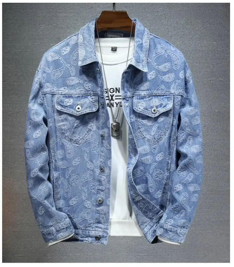 Summer New Men Pure Colour Denim Jacket Single-breasted Lapel Daily Casual Coats 89 S81c991b2e0224acdacfa01640535ef8aY