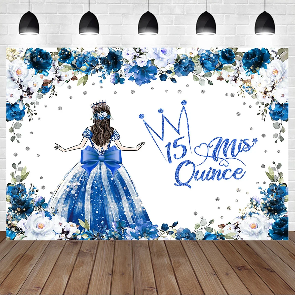 Quinceanera Princess Backdrop Blue Crown Dress Flower Birthday Decoration 15 Years Photography Background Sweet Girl Photo Prop
Quinceanera Princess Backdrop Blue Crown Dress Flower Birthday Decoration 15 Years Photography Background Sweet Girl Photo Prop