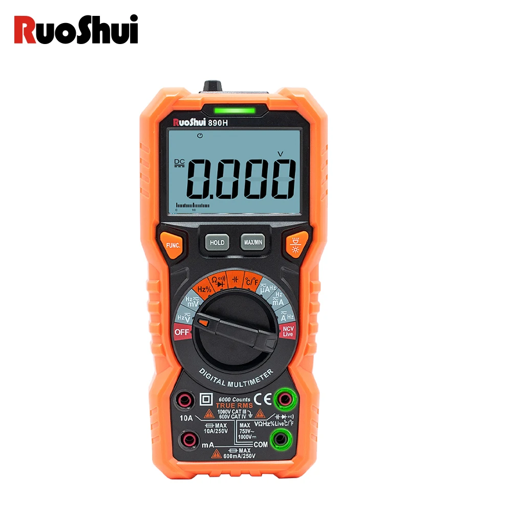 Digital Multimeter Profesional Ture Rms AC/DC Current Capacitance Tester Ohm 200mA Protection Auto Power off Meter 890 Series
Digital Multimeter Profesional Ture Rms AC/DC Current Capacitance Tester Ohm 200mA Protection Auto Power off Meter 890 Series