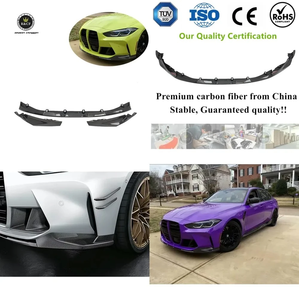 MP Style Dry Carbon Fiber Front Lip Front Bumper Splitters Body Kit for M3 G80 G81 M4 G82 G83 2022 up
MP Style Dry Carbon Fiber Front Lip Front Bumper Splitters Body Kit for M3 G80 G81 M4 G82 G83 2022 up