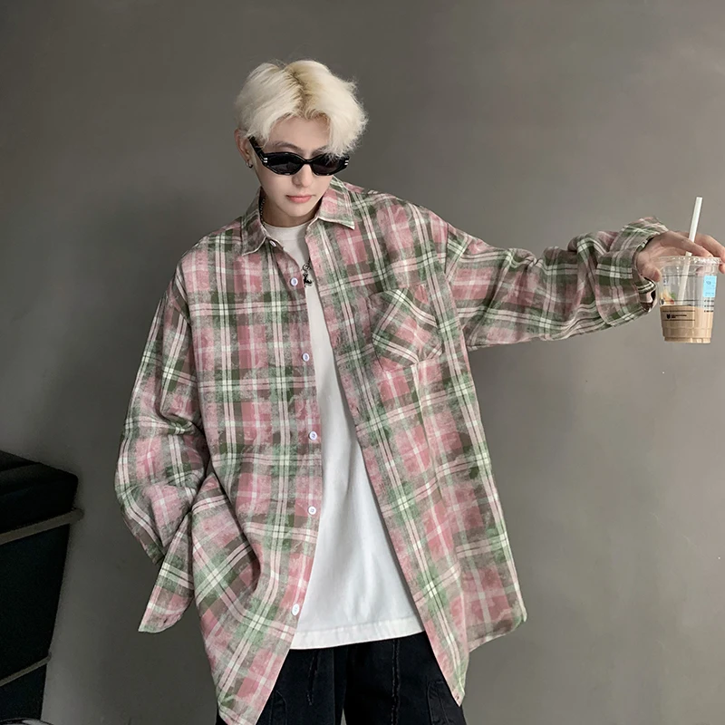 Loose Fit Long Sleeve Men's Shirt Autumn Winter plus Size 300 Pounds Casual Style Couple's Trendy Brand Outerwear Coat
Loose Fit Long Sleeve Men's Shirt Autumn Winter plus Size 300 Pounds Casual Style Couple's Trendy Brand Outerwear Coat