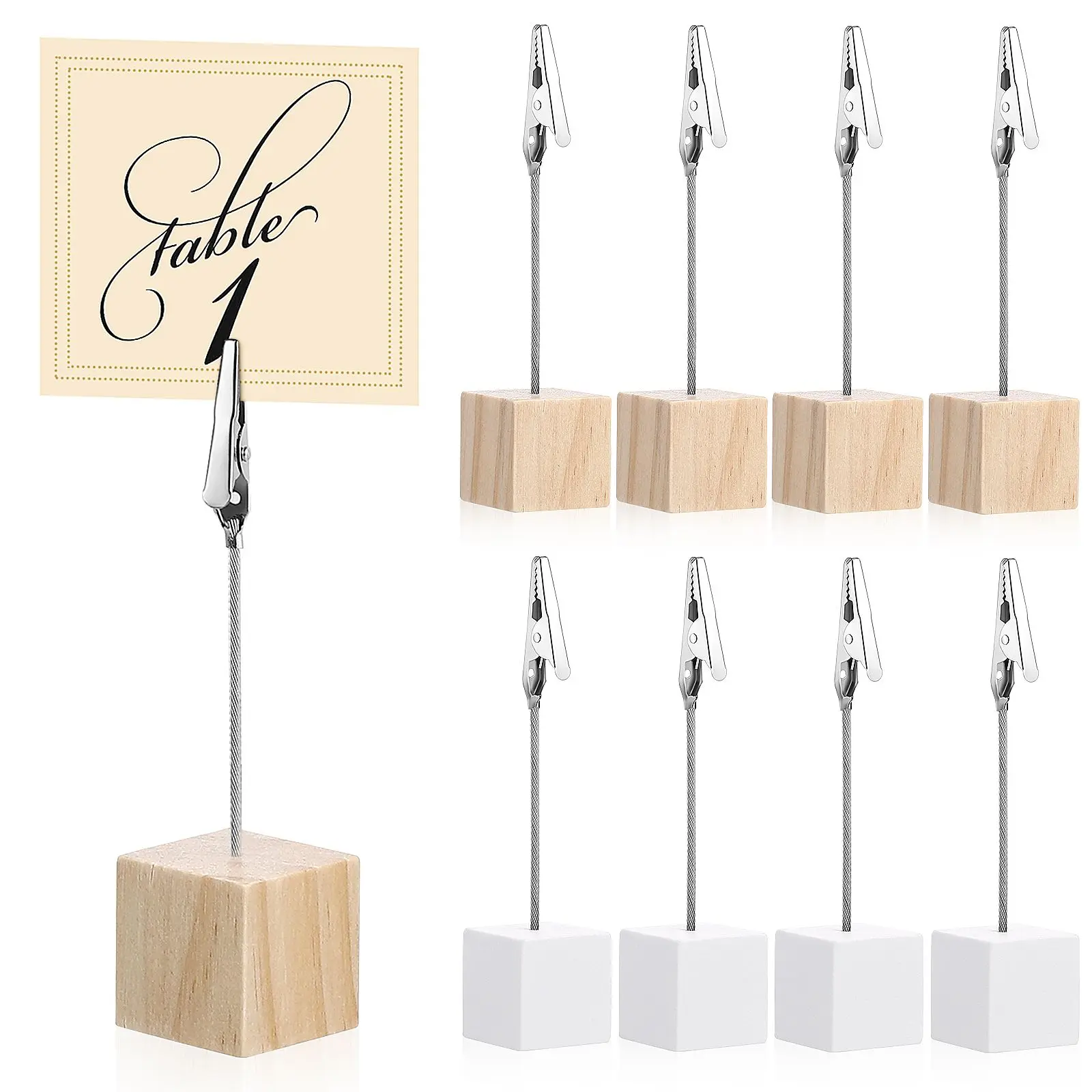 20 Wooden Note Clips 10 White 10 Brown Vertical Stand Sturdy Material Compact Size Photo Memo Holder Table Card Display
20 Wooden Note Clips 10 White 10 Brown Vertical Stand Sturdy Material Compact Size Photo Memo Holder Table Card Display