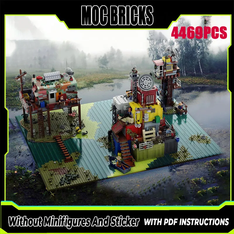 Новые строительные блоки MOC, модели зданий, город выживания World End, детские игрушки в подарок, набор для сборки своими руками
Новые строительные блоки MOC, модели зданий, город выживания World End, детские игрушки в подарок, набор для сборки своими руками
