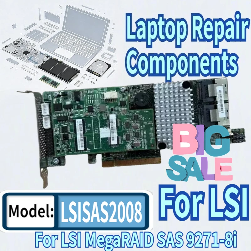 95% New For LSI MegaRAID SAS 9271-8i LSISAS2008 6Gb Array Card 1 GB Cache RAID Card
95% New For LSI MegaRAID SAS 9271-8i LSISAS2008 6Gb Array Card 1 GB Cache RAID Card