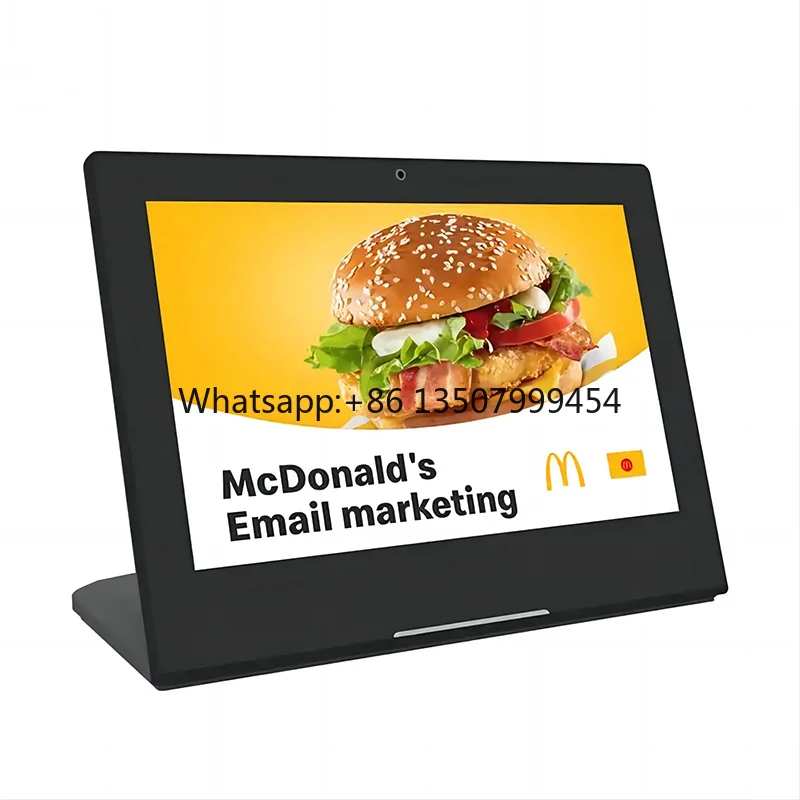 L-shape 10 Inch Interactive Digital Signage Touch Screen POE Wifi Android Advertising Display