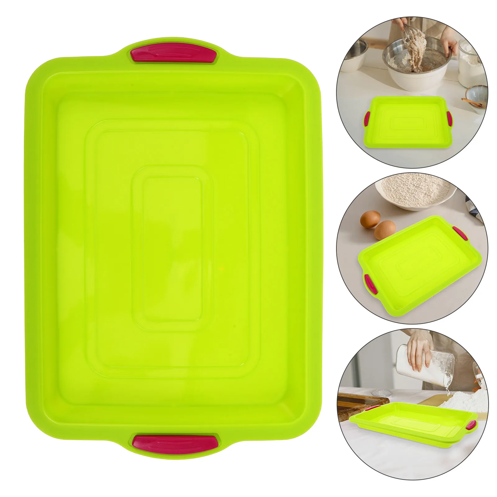 1pc Green Silicone Square Brownie Pan, Flexible Nonstick Baking Mold for Cake, Food Grade Home Baking Bakeware, Easy Release
1pc Green Silicone Square Brownie Pan, Flexible Nonstick Baking Mold for Cake, Food Grade Home Baking Bakeware, Easy Release