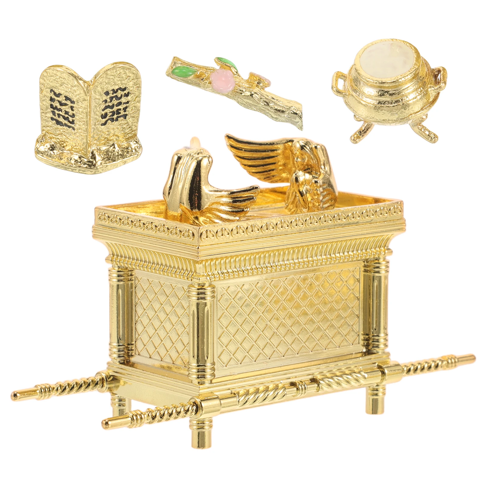 Gold Plated Decoration Metal Judaic Home Decor Rod Table Decoration Gift Box Jewish Statue Set
Gold Plated Decoration Metal Judaic Home Decor Rod Table Decoration Gift Box Jewish Statue Set