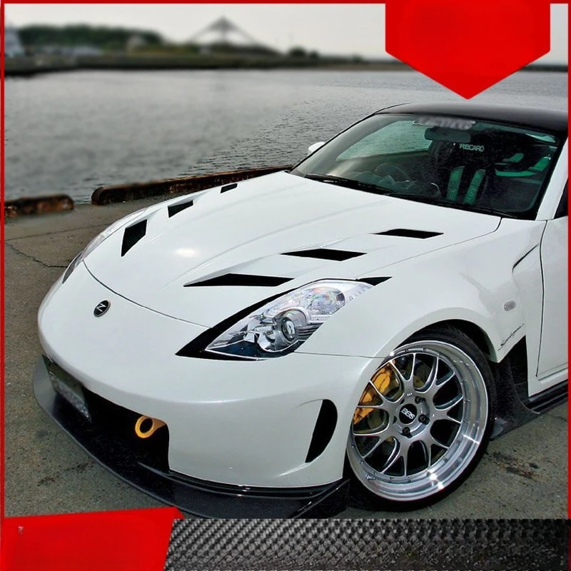 Подходит для модификации капота двигателя Nissan 350Z. Передний капот Devil Z33. Капот двигателя из углеродного волокна. 
Подходит для модификации капота двигателя Nissan 350Z. Передний капот Devil Z33. Капот двигателя из углеродного волокна.