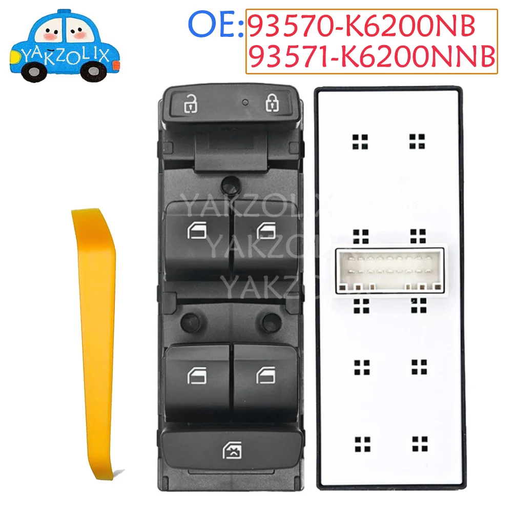 For Hyundai I10 2020 2021 2022 2023 2024 2025 Driver Side LHD Electric Power Master Window Switch 93570-K6200NB 93571-K6200NNB
For Hyundai I10 2020 2021 2022 2023 2024 2025 Driver Side LHD Electric Power Master Window Switch 93570-K6200NB 93571-K6200NNB