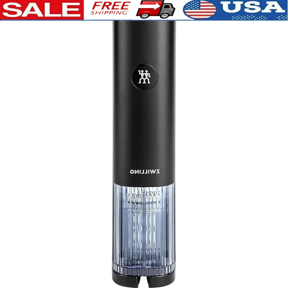 Electric Wine Bottle Opener Easy Use Stainless Steel Corkscrew Built-In LED Light Rechargeable Battery Fits Standard Bottles
Electric Wine Bottle Opener Easy Use Stainless Steel Corkscrew Built-In LED Light Rechargeable Battery Fits Standard Bottles