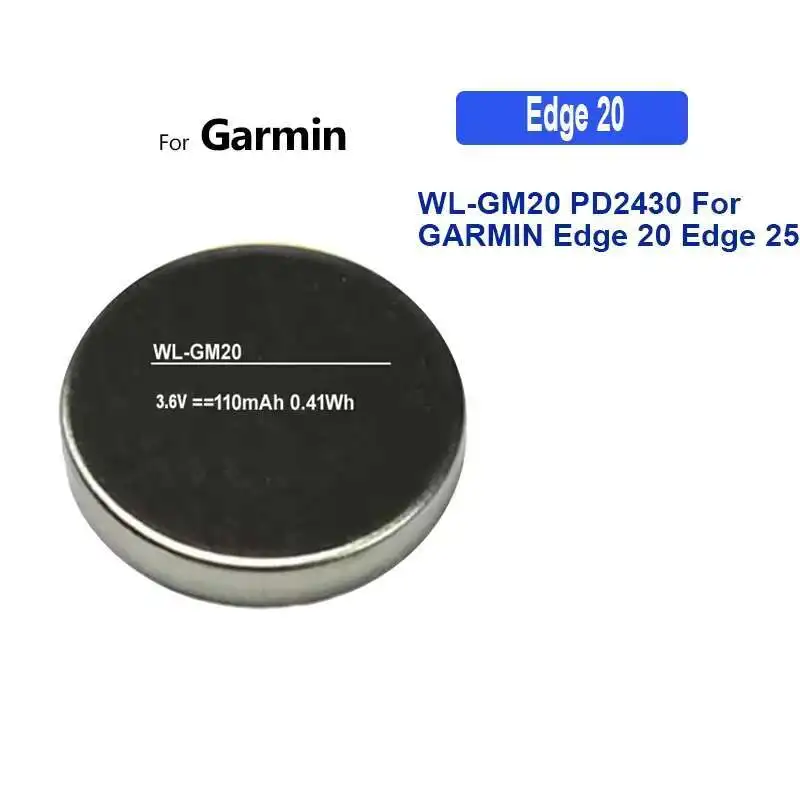 Replacement Bicycle GPS Device Battery for Garmin Edge 20/25, Model Edge 20
Replacement Bicycle GPS Device Battery for Garmin Edge 20/25, Model Edge 20
