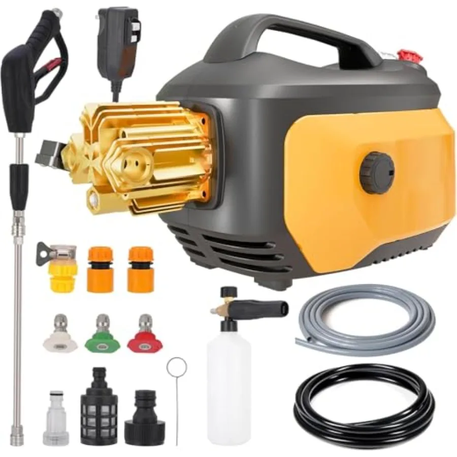 Pressure Washer Power Washer with Nozzles GFCI Power Cord Foam Cannon for Cars Fences Driveways Patios Homes Blue
Pressure Washer Power Washer with Nozzles GFCI Power Cord Foam Cannon for Cars Fences Driveways Patios Homes Blue
