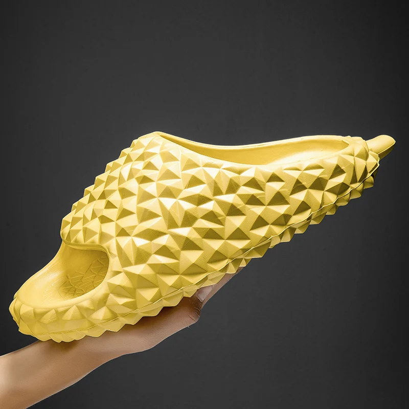 Brand Summer Slippers for Women Men Fashion Creative Durian Look Beach Sandals Thick Sole Non-slip Quick-Dry Sandals Flip Flops
Brand Summer Slippers for Women Men Fashion Creative Durian Look Beach Sandals Thick Sole Non-slip Quick-Dry Sandals Flip Flops