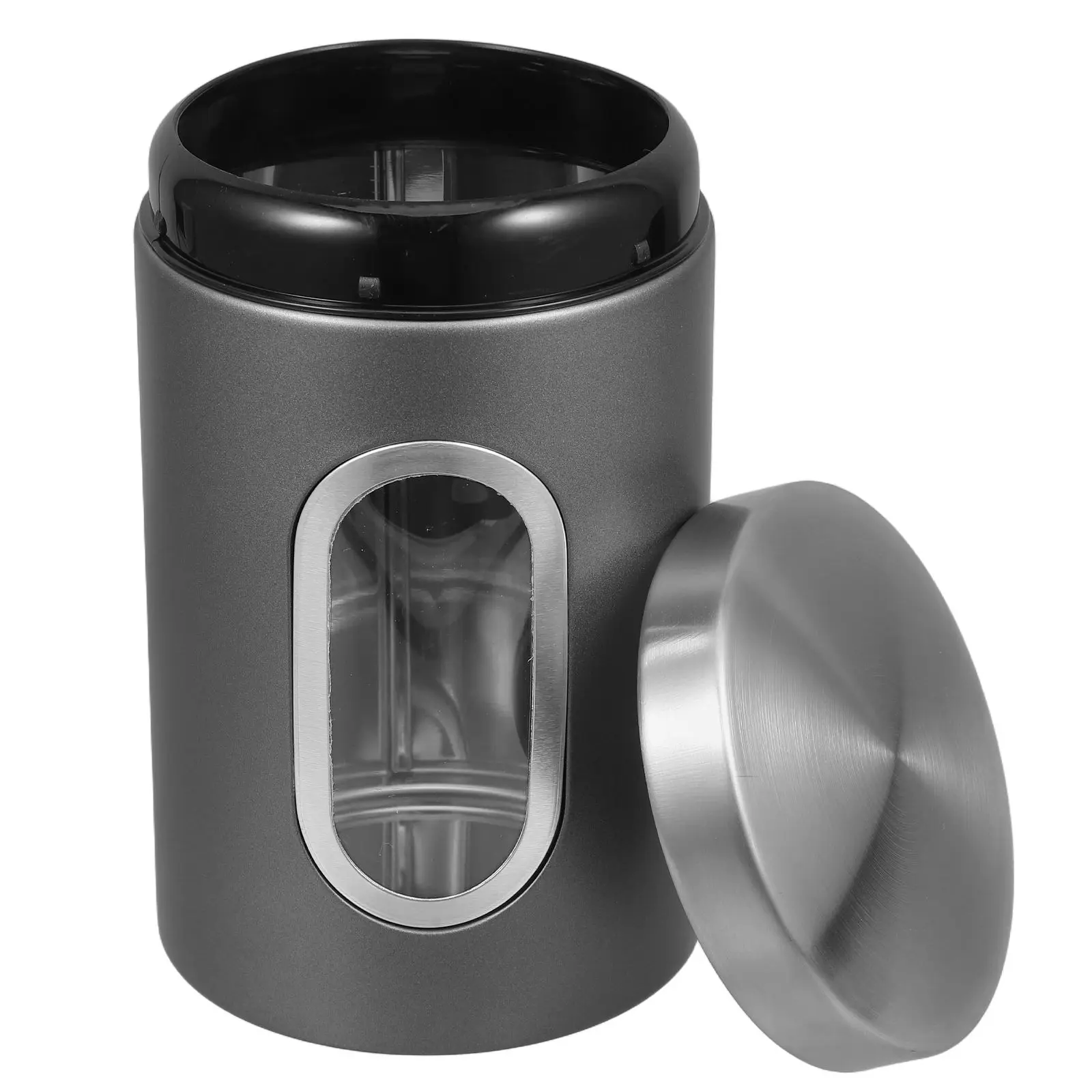 Stainless Steel Storage Canister Silver Gray Airtight Kitchen Container for Coffee Beans Tea Sugar Dry Food Preservation
Stainless Steel Storage Canister Silver Gray Airtight Kitchen Container for Coffee Beans Tea Sugar Dry Food Preservation
