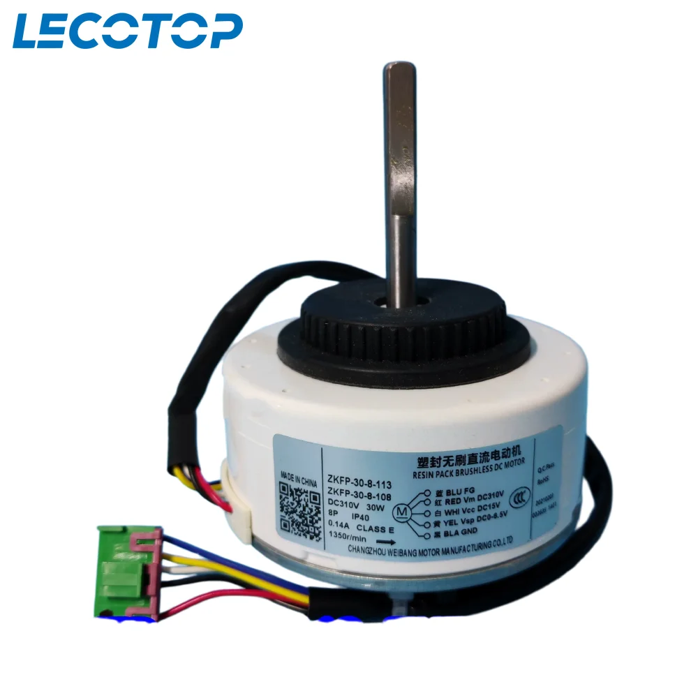 New ZKFP-30-8-108 ZKFP-30-8-113 DC310 30W 1300r/min Indoor Unit DC Fan Motor For AUX Air Conditioner Conditioning Spare Parts
New ZKFP-30-8-108 ZKFP-30-8-113 DC310 30W 1300r/min Indoor Unit DC Fan Motor For AUX Air Conditioner Conditioning Spare Parts